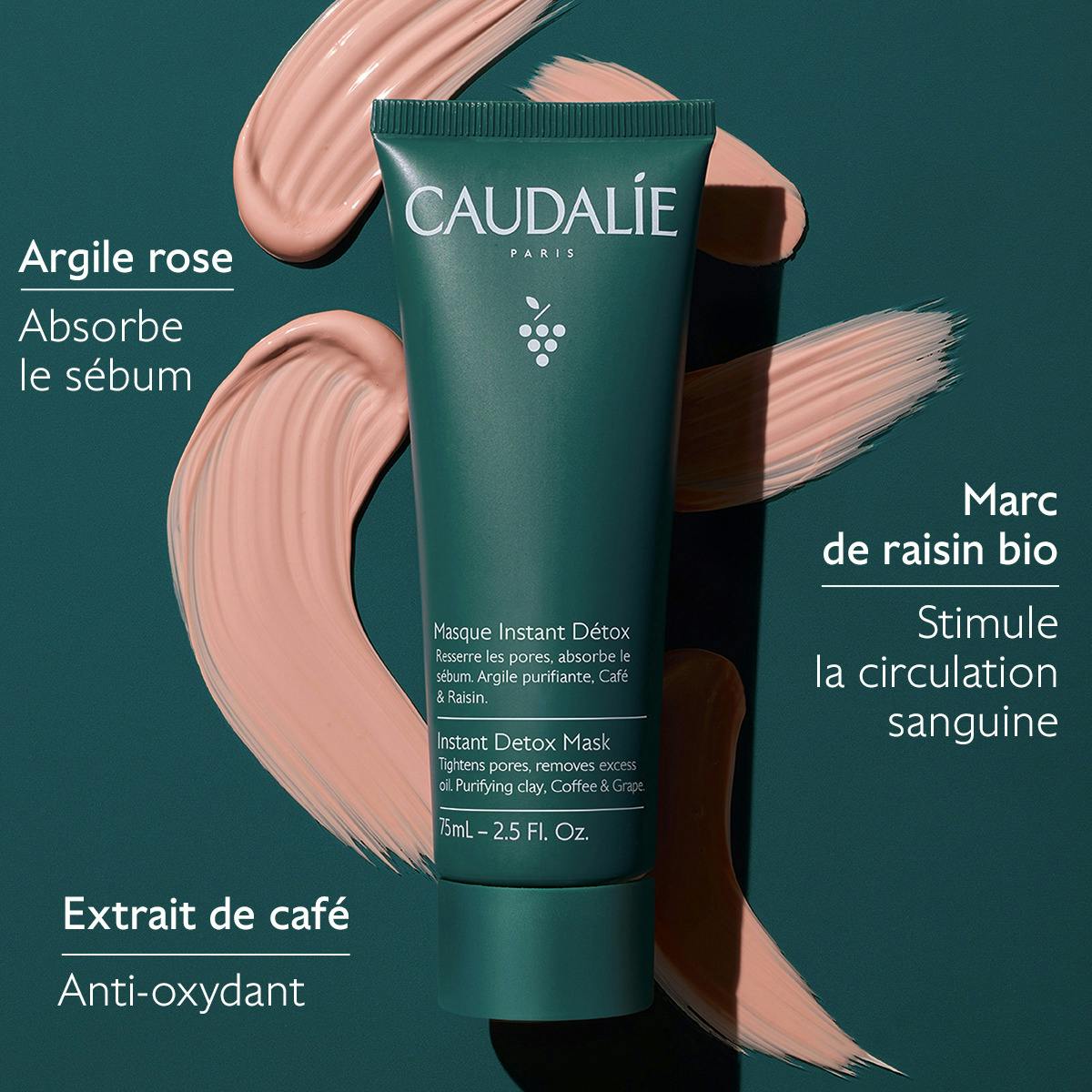 Masque Instant Détox à l'Argile Rose - 35ml